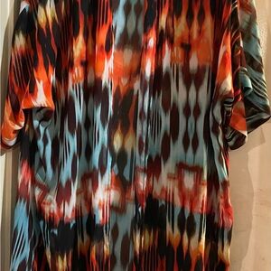 Colorful Abstract Patterned Top